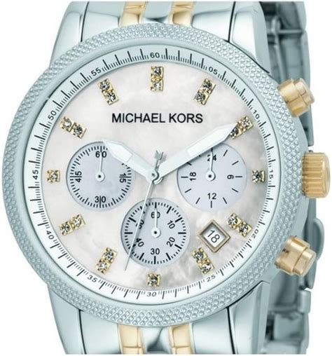 mens white michael kors watch|mk5161.